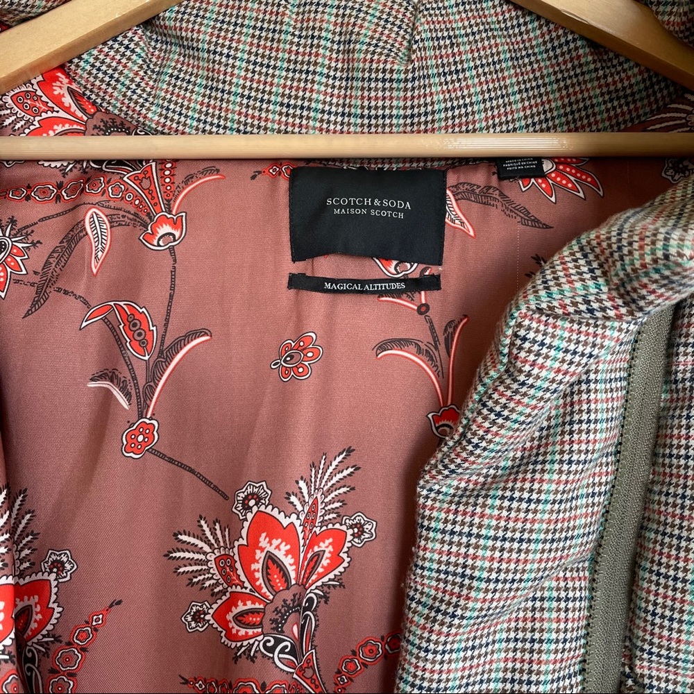 Scotch And Soda Preppy Patterned Puffer Silky Int… - image 6